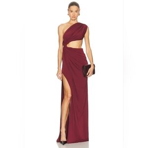 Alex Perry One Shoulder Draped Gown